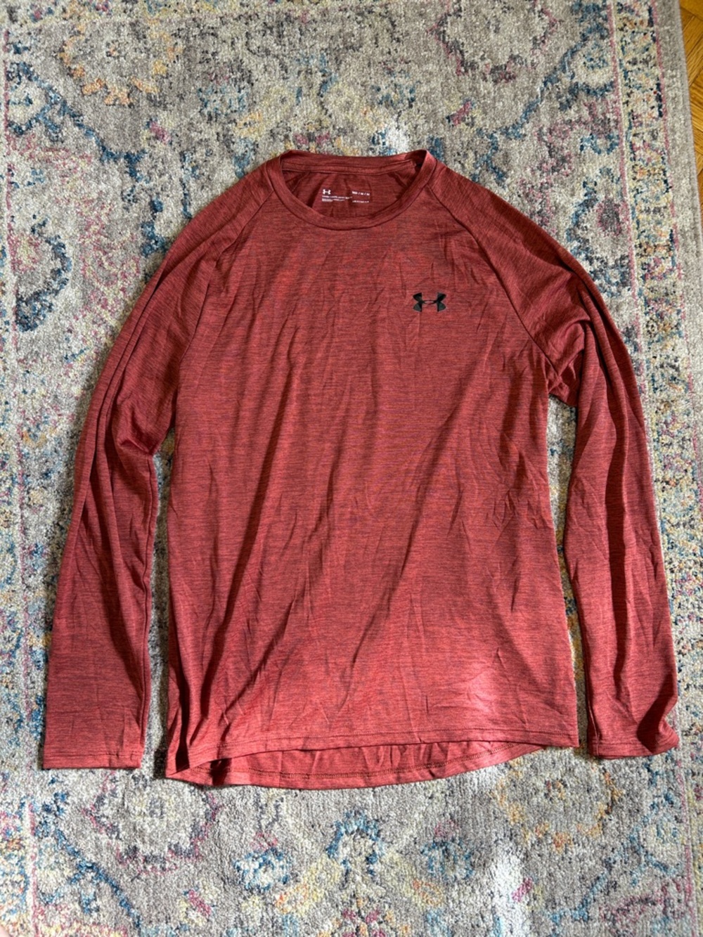 Under Armour Women’s Long Sleeve Performance Tee - Heathered Brick Red